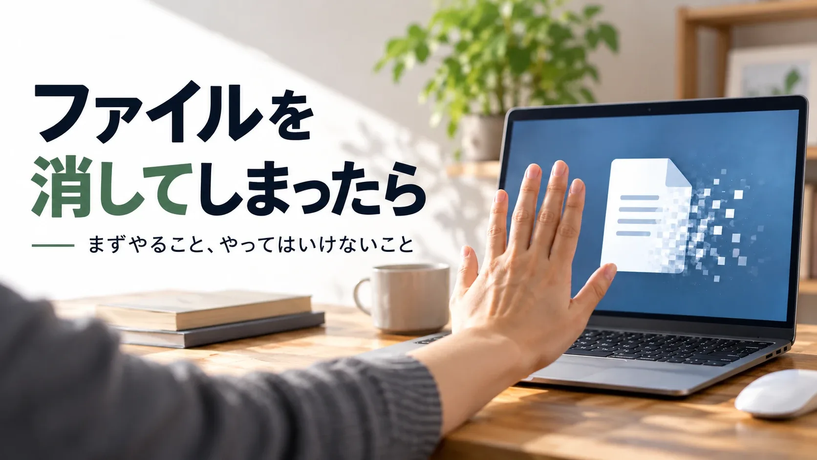ファイルを消してしまったら。まずやること、やってはいけないこと